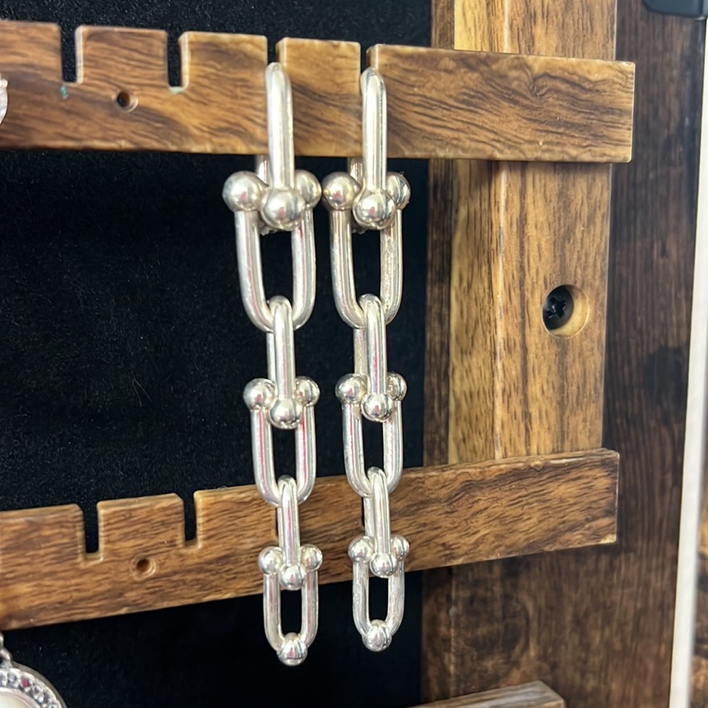Tiffany graduated link hardware earrings